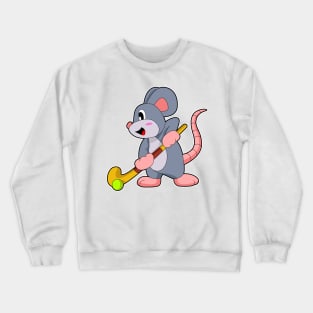 Mouse Hockey Hockey stick Crewneck Sweatshirt